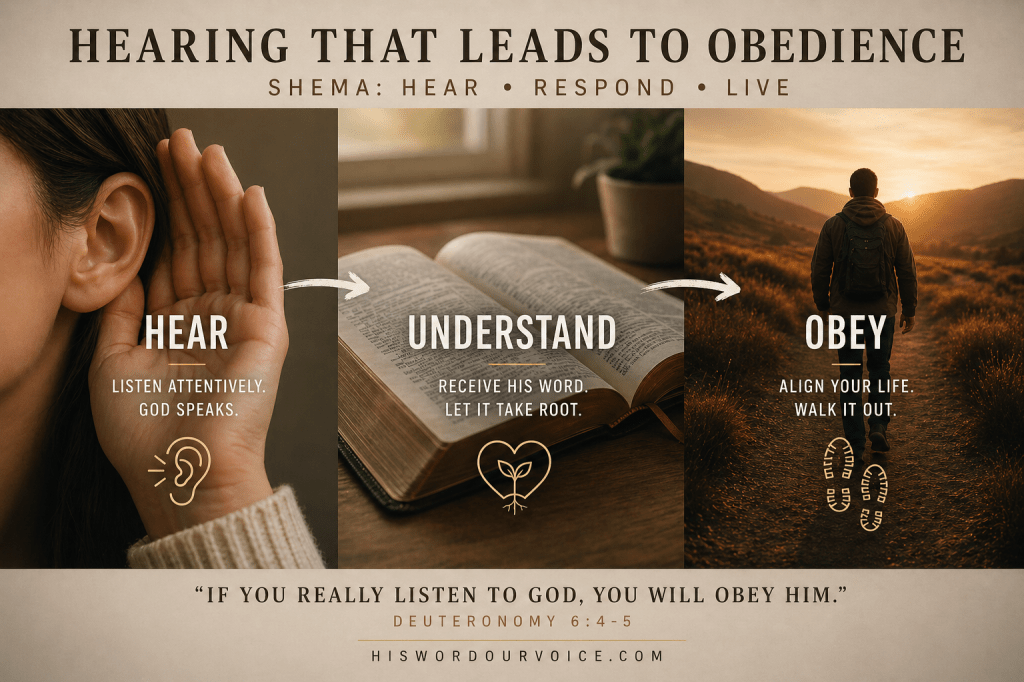 SHEMA, Hear, Believe, Obey